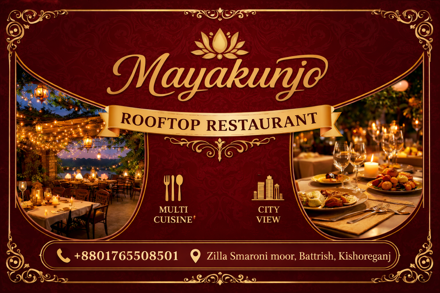 Rooftop Restaurant at WindyTerrace Hotel Cox’s Bazar | Luxury Sea View Hotel Near Beach